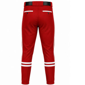 Uniforme de baseball performant conçu avec un tissu polyester respirant, des protections renforcées pour les genoux et une personnalisation de la marque de l'équipe. - Product Image 4