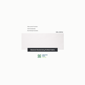 Solución textil sostenible SWL-CK0142: Jersey de fibra con infusión de concha marina (Seawool) PET/Sorona/Spandex=46/46/8 para una ligereza y calidez excepcionales. - Product Image 1