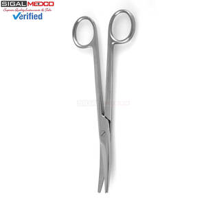 Tijeras de Disección Mayo de 6.75 Pulgadas, Curvas, de Acero Inoxidable, Instrumento Quirúrgico Manual para Disección Precisa de Tejidos, con Certificación CE - Product Image 4