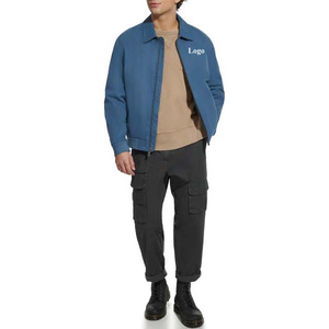 เสื้อแจ็คเก็ตบอมเบอร์ผู้ชายแบบสั่งทำขายส่ง OEM ดีไซน์คลาสสิกสำหรับกิจกรรมกลางแจ้ง ผ้าฟลีซหนานุ่ม ระบายอากาศได้ดี แห้งเร็ว กันน้ำสำหรับฤดูหนาว - Product Image 3