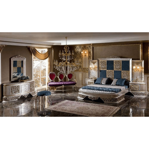 High End Luxury European <b>Wardrobe</b> Mahogany Wood Silver Gold Relief Panel <b>Mirror</b> <b>Door</b> Artistic Armoire Apartment Palace Villa - Product Image 6