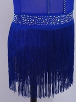 Justaucorps de danse latine et tango pour filles de 6 à 16 ans, avec franges, une pièce, robe de danse, vêtements de danse pour spectacles de tango, cours de danse, entraînements
