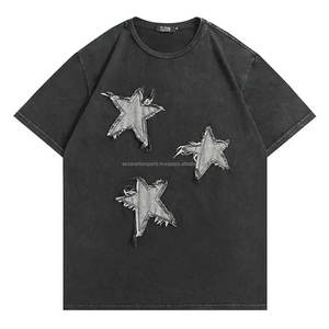 Nouvel Arrivage T-shirts délavés à l'acide avec nouvelle broderie et logo personnalisé imprimé 2026 - Product Image 6