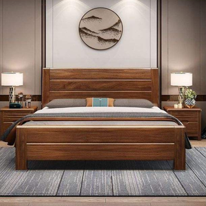 Muebles en oferta, cama de madera de teca de buena calidad con estilo moderno para dormitorio en casa, villa u hotel. - Product Image 2