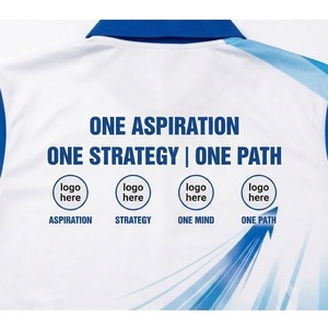 เสื้อโปโลโลโก้บริษัทแบบกำหนดเอง พิมพ์ลายแบบซับลิเมชั่น ผ้าโพลีเอสเตอร์ระบายเหงื่อ ชุดกีฬาแห้งเร็ว ชุดยูนิฟอร์มทีมสำหรับทุกเพศ - Product Image 5