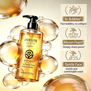 JADELUXE Gel Douche 400ml Doux Hydratant à la Glycérine Éclat Radiant pour Adultes Soin Personnel - Product Image 3