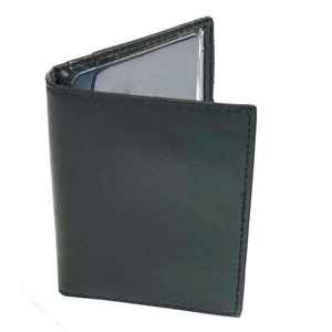 กระเป๋าสตางค์หนังแท้สีดำสำหรับผู้ชาย ดีไซน์หรูหรา ทำมือ ทรงบาง - Product Image 2