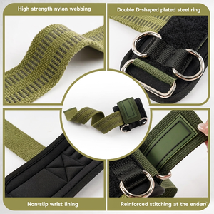 Premium Custom D Ring Wrist <b>Strap</b> Weightlifting Adjustable Durable Best Material Lifting Grip Support Weightlifting Wrist <b>Strap</b> - Product Image 6