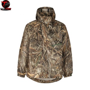 Veste de chasse et de camping haut de gamme à capuche, en softshell respirant, imperméable, coupe-vent, légère et performante - Product Image 5