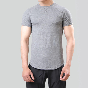 เสื้อยืดคอกลมแขนสั้นผ้า 180GSM สำหรับออกกำลังกาย ดีไซน์เรียบง่าย สไตล์ลำลองสำหรับผู้ชาย - Product Image 1