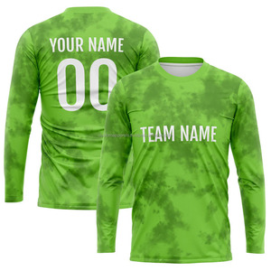 Camiseta Personalizada Cómoda de Manga Larga, Ropa con Impresión por Sublimación Personalizada, Venta al por Mayor, Económica - Product Image 1