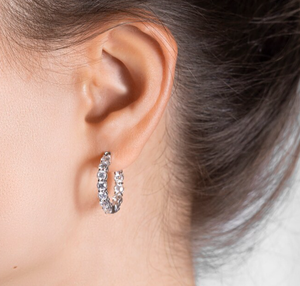 Luxury 3MM Moissanite <b>Stud</b> Earrings Platinum Plated S925 <b>Silver</b> for Certified Anniversary Classic Style - Product Image 4