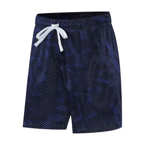Custom Sublimation Solid 100% Polyester Canvas Basketball Shorts <b>Men</b> Heavyweight Blue Gym <b>Trunks</b> Breathable Elastic Waist Custom - Product Image 4