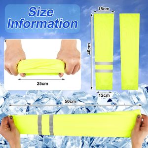 Mangas Protectoras de Poliéster Sólido UPF50+ con Rayas Reflectantes en Blanco, Amarillo, Verde, Naranja, Gris, Negro, Protección Solar para Hombre - Product Image 4