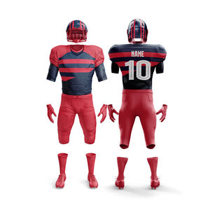 Uniforme de football américain sur mesure OEM, sublimation, 100 % respirant, vêtements de sport d'équipe, tissu anti-humidité, fourniture en gros - Product Image 3