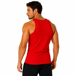 Custom Solid Colour Men Tank Top Slim Fit Stringer Vest Blank Gym <b>Singlet</b> Premium Breathable Cotton Athletic Sleeveless Casual - Product Image 6