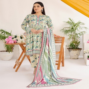 Bordado Bin Hameed Vol VARSHA Ropa india y pakistaní Vestido de mujer Salwar Kameez Trajes de tres piezas de Pakistán - Product Image 5