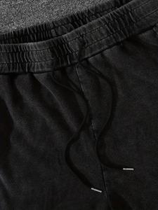 Conjunto de Camiseta y Pantalones Cortos de Verano para Hombre con Logotipo Personalizado, Ligero, de Algodón, Estilo Urbano, para Gimnasio y Fitness, Dos Piezas - Product Image 5