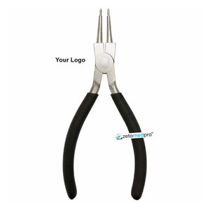 คีมจมูกกลมแบบสองขาเครื่องมือขึ้นรูปเป็นวงที่แม่นยำระดับมืออาชีพทำจากเหล็กกล้าคาร์บอนสำหรับขัดเครื่องประดับ - Product Image 1