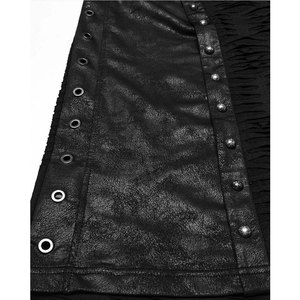 Débardeur à capuche déchiré style apocalyptique gothique pour homme, noir - Product Image 6
