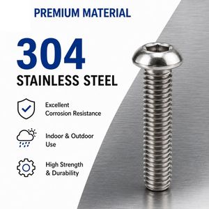 Tornillos para Madera de Acero Inoxidable 304 con Cabeza Plana Torx Negra, Rosca Profunda Robert Son, Precio al por Mayor - Product Image 4