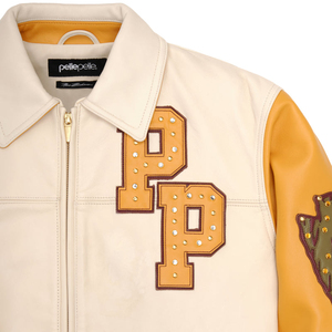 Blouson universitaire personnalisé pour homme, style streetwear hiver, broderie premium, OEM/ODM, 100% laine peignée, logo frontal - Product Image 2