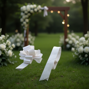 Arco Automatico ILAN 2.8x46cm Argento per Decorazioni Matrimoniali - Product Image 2