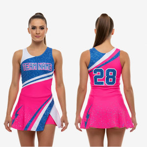 Uniforme de cheerleading respirant pour un confort et une flexibilité maximum, uniforme de cheerleading personnalisé abordable pour toutes les saisons, tenue de cheerleading pour équipe - Product Image 4