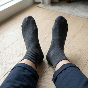 ถุงเท้าผ้าฝ้ายผสมคุณภาพพรีเมียม ถุงเท้าใส่สบายสำหรับทุกวัน - Product Image 5