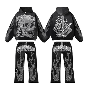 Survêtements oversize pour hommes en gros, ensembles de survêtements boxy pour hommes et survêtements streetwear pour hommes destinés aux acheteurs de marques américaines - Product Image 3