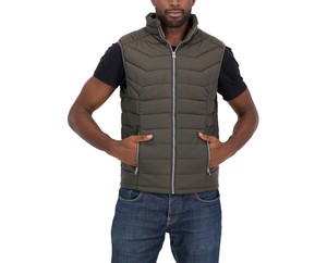 Unisex Casual Sleeveless Waterproof <b>Canvas</b> Winter Zipper Puffer Vest Bomber <b>Jacket</b> 2026 <b>Men</b> Women Made in Pakistan - Product Image 1