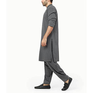 Ensemble Kurta pour homme résistant aux plis, en coton respirant de qualité supérieure, Shalwar Kameez, finition douce, vêtements traditionnels pour homme - Product Image 2