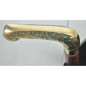 Bâton de marche en bois noir avec poignée métallique, gravure personnalisée, idéal pour adultes, personnes handicapées/hôpitaux - Fournisseur grossiste - Product Image 6
