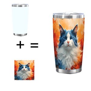 Stainless Steel Tumbler 20oz Double Wall Vacuum <b>Insulated</b> No Sweat Travel <b>Mug</b> For Car Use - Product Image 1