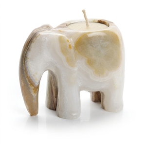 Elephant Figure Onyx <b>Candle</b> Holder Elegant Other Types <b>Candle</b> Holders <b>Lanterns</b> <b>Candle</b> Jars Custom Logo Design - Product Image 1