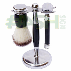 Juego de Afeitado Tradicional de Lujo con Maquinilla de Afeitar, Brocha, Tazón, Soporte y Espejo, Kit de Cuidado Personal para Hombre, Fabricante OEM - Product Image 3