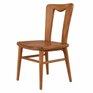 Silla de Comedor Escandinava Moderna de Madera de Teca Sólida, Asiento Ergonómico, Ecológica, Impermeable, Diseño Duradero y Estable para Hogar y Oficina - Product Image 2