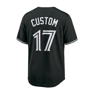 Custom premium quality Baseball Jersey Men Team Uniform Button Up short sleeve Shirt Breathable <b>Athletic</b> Apparel Sports Wear OEM - Product Image 2