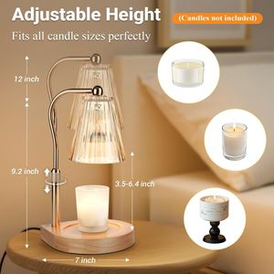 Lampada Scaldacera Regolabile in Altezza con Timer e Dimmer, Decorazione Accogliente per la Casa, Regalo per Mamma e Donne, Scaldacera per Nuova Casa - Product Image 2