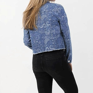 Casual Women Winter Knitted <b>Jeans</b> Jacket Slim Fit Button Front Washed Cotton Breathable Streetwear Daily Wear Outerwear Fashion - Product Image 6