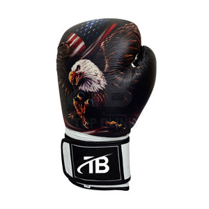 New High Quality PU Leather Boxing <b>Gloves</b> with <b>Moisture</b> Wicking Hook & Loop Closure Customizable Sizes & Colors-in Stock - Product Image 2