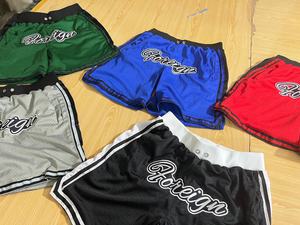 Fully Custom Double <b>Layer</b> Sublimation Stitched Custom Logo Solid Basketball Mesh Shorts Eco-Friendly Quick Dry High Street Style - Product Image 2