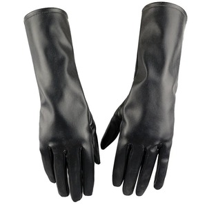 Guantes de Seguridad Negros de Piel Sintética PU para Mujer, hasta la Muñeca, Ecológicos, Térmicos, sin Forro, para Uso Casual en Exteriores en Invierno, HARAZ INTERNATIONAL - Product Image 1