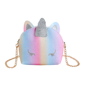 Bolso de Unicornio con Lentejuelas, Nueva Moda Infantil, Bolso de Hombro Casual para Niñas, Monedero de Dibujos Animados para Bebés - Product Image 1