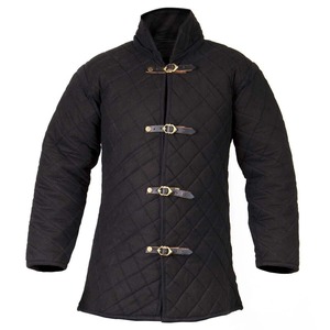 High Quality Handmade Adult Unisex <b>Winter</b> Belt Closure Medieval Gambeson <b>Long</b> Length Full Sleeve <b>Jacket</b> for Halloween and Ester - Product Image 1