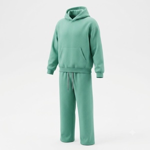 Oversized Ladies Hoodie Pant <b>Set</b> Oversized Pullover Hoodie Elastic Waist Pants Fashion Matching Outfit - Product Image 3