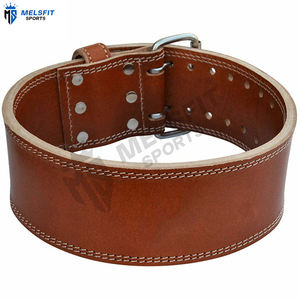 Ceinture de musculation réglable en cuir robuste, soutien dorsal antidérapant, protection professionnelle unisexe pour la force athlétique - Product Image 1