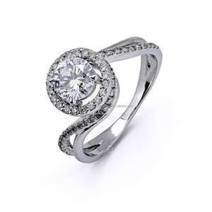 IGI/GIA Lab cultivé diamant blanc 14k mariage/bague de fiançailles Vintage unisexe coupe classique pour cadeau de fête d'anniversaire bagues fines - Product Image 1