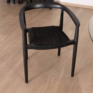 Juego de 2 sillas de comedor Vandana Urban Craft de acacia con asientos de tela beige Vogue. - Product Image 3