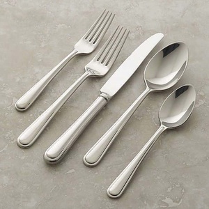 Cubiertos de comedor de Metal moderno portátil con logotipo personalizado, cubiertos de acero inoxidable elegantes de lujo para boda real pulidos en oro - Product Image 4